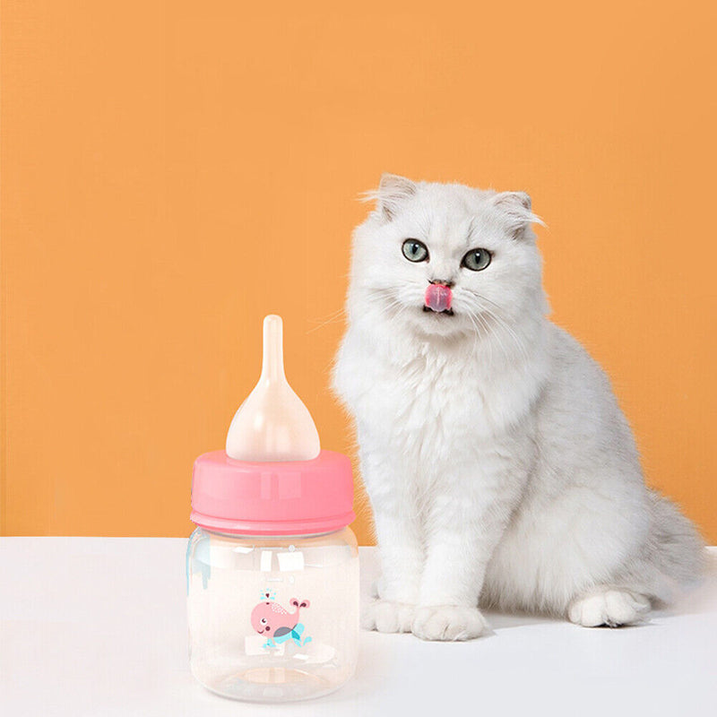 Newborn Cat Dog Feeding Bottle Nursing Pacifier Water Milk Drinking Cup Tools