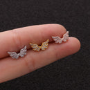 Color Girls CZ Ear Piercing Cartilage Helix Tragus Body Jewelry Stud Earrings