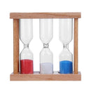 Teeth Clock Toothbrush Shower Timer Wooden Sandglass Ornament Hourglass Timer