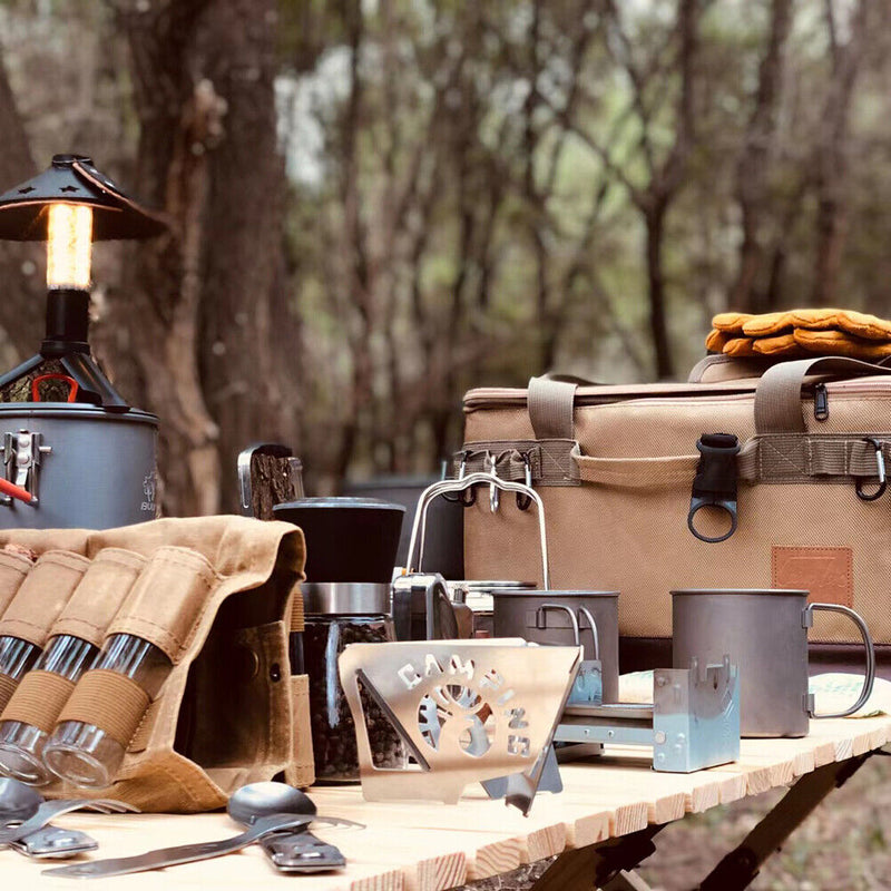 Lamp Tableware Storage Bag Outdoor Camping Picnic Bag for Picnic Travel Cam