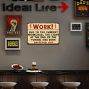 Rectangular Letter Work Metal Plate Painting for Bar Tin Plaques Wall Sign