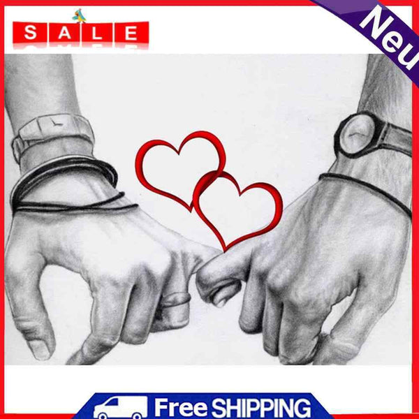 5D DIY Full Drill Diamond Painting Love Heart Cross Stitch Embroidery Ornaments