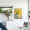 Oil Paint By Numbers Flowers in Vase on Canvas Digital Paint Wall Art Handicraft
