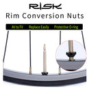 MTB Bike Presta Valve Nut with Installation Wrench Road Bike Tubeless Tire Tools
