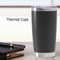 Thermal Car Mug Cup Stainless Coffee Vacuum Insulated Water Bottle (Black) Newly
