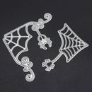 2pcs Halloween Spider Web Scrapbooking Album Embossing Cutting Die Stencils