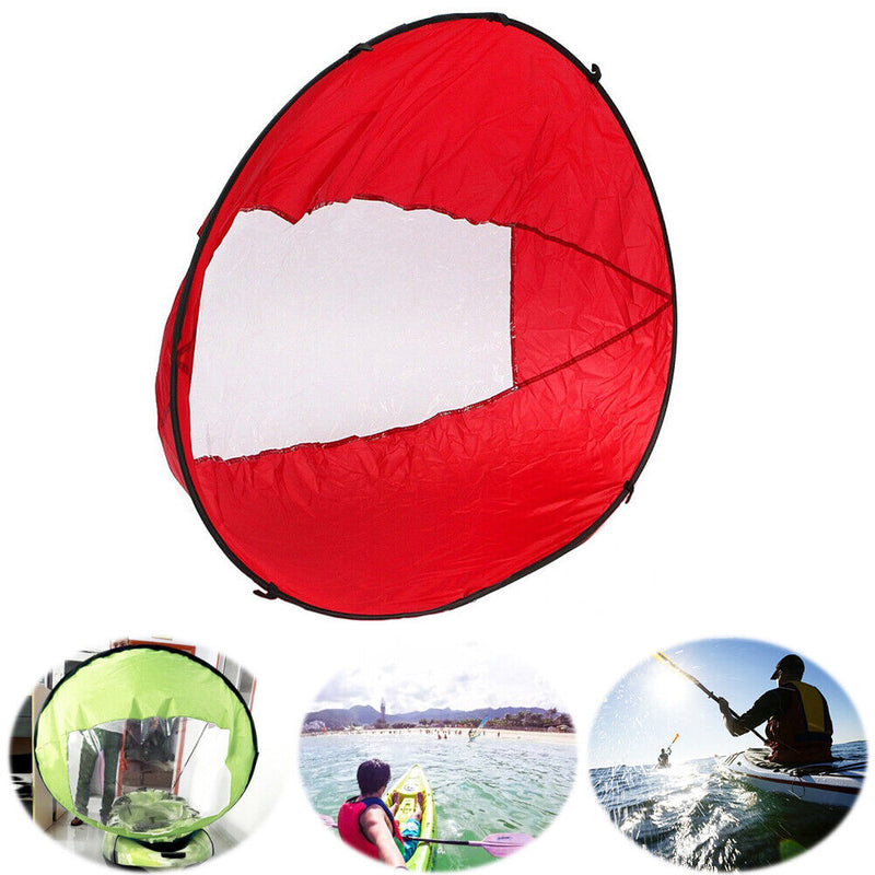 46 inch Folding Kayak Wind Paddle Sailing Popup Paddle Sail with Clear Window