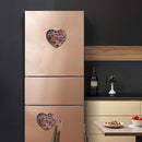 Book Lovers Heart-shaped Bookshelf Ornament Christmas Fridge Magnets Decor Gift#