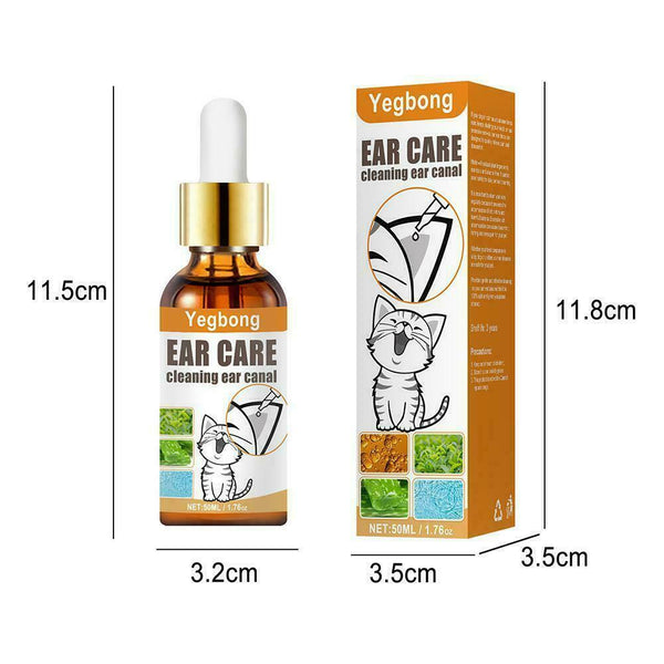 Pet Ear Drops Ear Cleaning Liquid Cat Dog Mite Killer Ear Care a a Z3J8 E6B4