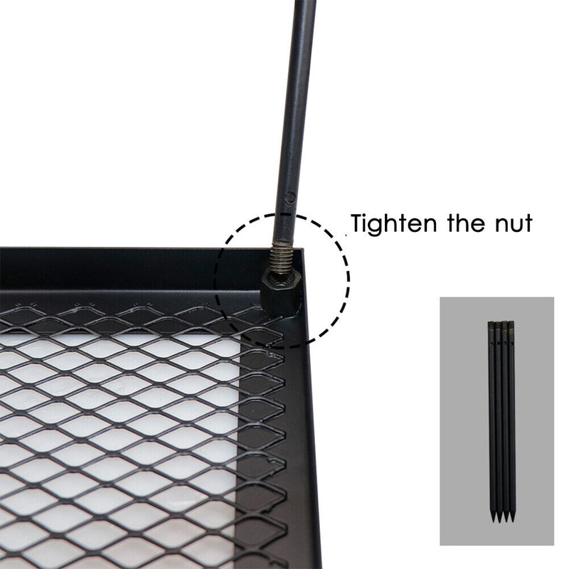 Reusable Outdoor Iron Net Table Camping BBQ Picnic Cooking Grill Mat Racks Newly