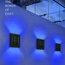 2pcs LED Solar Light Smart Light-Control Colorful Wall Lamp Garden Decor Newly