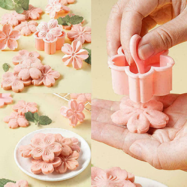 5pcs/set Flower Mold DIY Blossom Shape Cookie D3Y4 U6L3