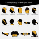 Cycling Camping Neck Tube Scarf Ice Silk Outdoor Running Bandana (black) Newly