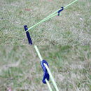 10x Quick Knot Anti Brief AluminumAlloy Tent Wind Rope Buckle Accessory Blue