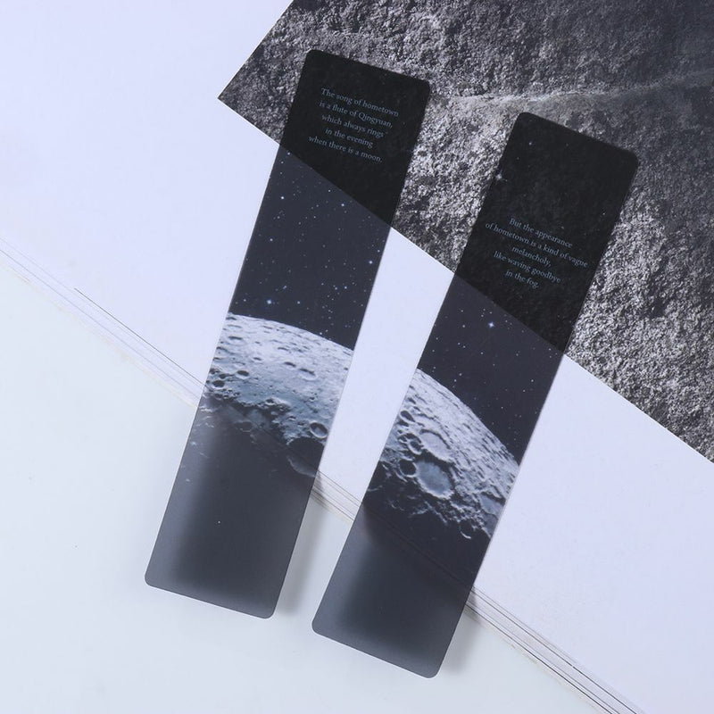 Durable Page Clip Reader Book Markers Set Page Markers Galaxy Pattern Bookmark
