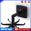 360 Degree Rotating & 180 Degree Tilt Kitchen Hook Rack 6-Claw (Black)