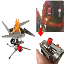 Outdoor Gas Stove Stainless Steel Windproof Cooking Stove Camping Cooking Kit