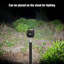 LED Keychain Flashlight 500LM Outdoor Camping Working Light (Black+Stand)