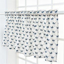 Short Curtain Shading Curtains Home Decor for Window Screen (Sea Whale)