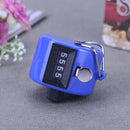 Clicker Counter 4 Digit Number Counters Plastic Shell Hand Held(Blue) Newly