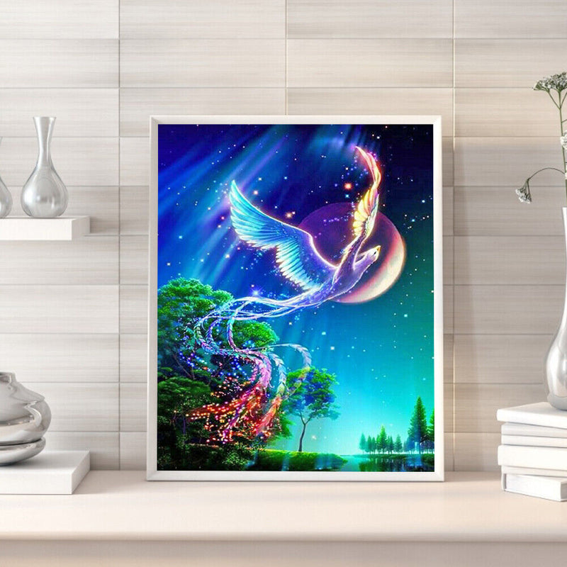 5D Diamond Painting Kit Animal Full Round Drill DIY Mosaic Wall Art Crafts Se
