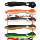 Fishing Bait Soft Plastic Paddle Tail Bass Shad Lure Swimbait 3.94in 5pcs Newly