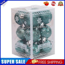 12pcs Christmas Decorative Ball Set Tree Pendant Balls Ornaments (Green)