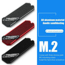 M.2 Solid State Hard Disk Heatsink Heat Radiator for PCIE 2280 SSD (Red)