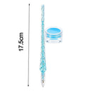 5D DIY Diamond Painting Pen Point Drill Pen Rhinestone Tool(Blue + Clay) Newly