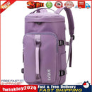 Unisex Backpack Travel Sports Compartment Gym Fitness Camping Bag (Purple) Newly