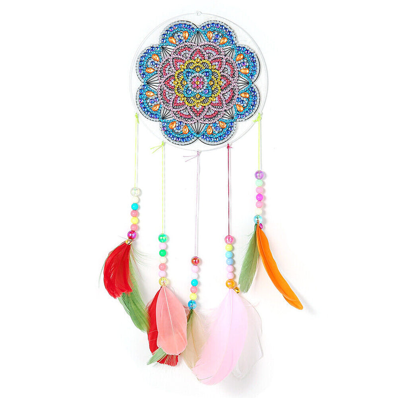 Rhinestone Picture Wind Chime Dream Catcher DIY Craft Hanging Pendant Mosaic
