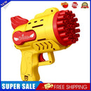 Bubble Guns Toys 29 Holes Electric Bubble Machine for Kids Play (Yellow)