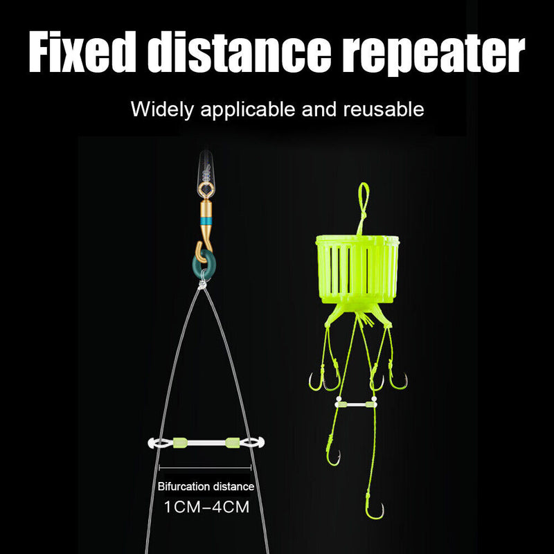 10x Fish Line Hook Fixed Distance Splitter Anti-Wrap Beans Fishing Accessories