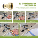 Brass Threaded Connector 3 Pack Basin Connection Garden Pants Water Pipe Adapter