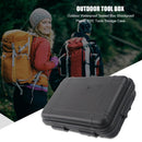Outdoor Waterproof Sealed Box Shockproof EDC Tools Storage Case (Black L)