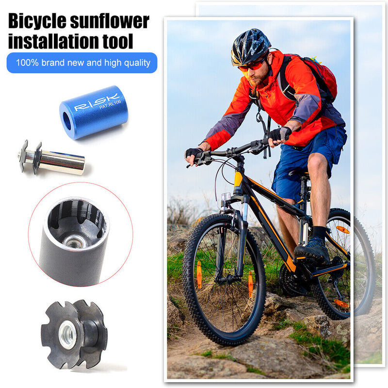 RISK Road Bicycle Fork Headset Star Nut Install Tool Mounting Sleeve Setting