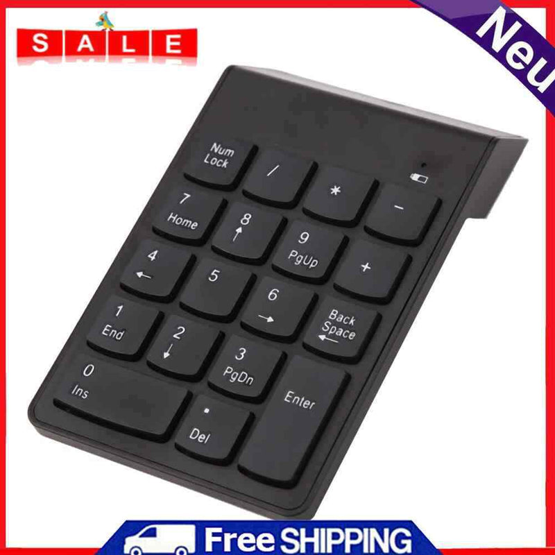 Wireless Numeric Keypad Numpad 18 Keys Digital Keyboard for Accounting Plates