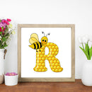 5D DIY Diamond Painting Kits Bee Letter R Full Round Drill Wall Decor Art Cra