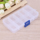 10plaids Detachable Storage Boxes Plastic Transparent Makeup Jewelry Box Newly