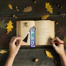 5D DIY Special Shaped Diamond Painting Exquisite Leather Tassel Bookmarks Newly