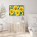 Full Round Drill Diamond Painting Sunflower Butterfly Mosaic Pictures Handiwork