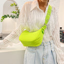 Casual Nylon Women Messenger Bags Fashion Solid Color Female Shoulder Handbag
