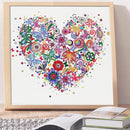 5D DIY Special Shaped Diamond Painting Heart Embroidery Mosaic Kit Home Wall Art