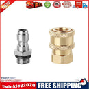 5PCPressure Washer 1/4 Quick Connector+M14x1.5mm Brass Connector for Nozzle