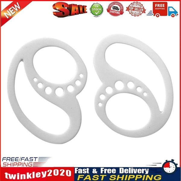 2pcs Soft Earphone Anti-Drop Clip Holder Earplug Protector Cover (White) Newly