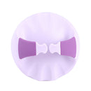 Portable Silicone Shampoo Brush Round Soft Scalp Massage Brush (Purple) Newly