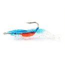 2pcs 6cm 3g Simulation Shrimp Lure Fishing Baits w/ Hook Crankbait (Blue) Newly