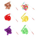 2m Gym Dance Ribbons Training Rainbow Stick Art Ballet Streamer for Kid (Sa