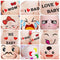 4 Pcs Expressions Pregnancy Baby Bump Belly Stickers Maternity O6J7 hot.