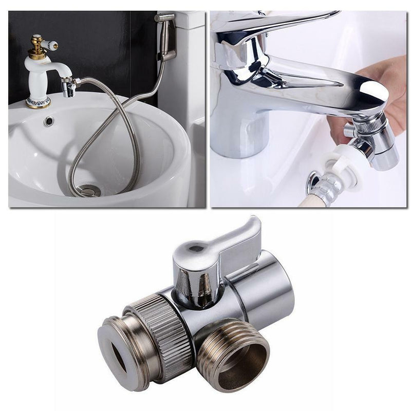 1/2'' Brass Bidet Shower Head Diverter Valve Faucet Tap T-Adapter Splitter hot.